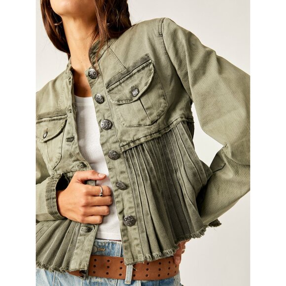FREE PEOPLE Cassidy Jacket / Military - Picture 4 of 8
